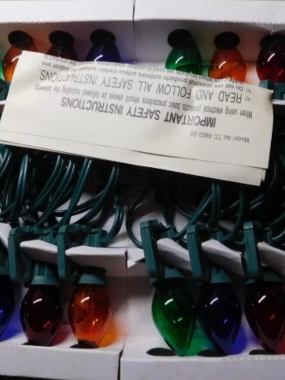New In Package VTG C7 Christmas Lights MULT Translucent Holiday Time Brand